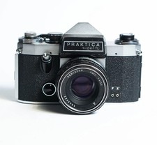 Praktica Super TL 35mm Film Camera Pentacon Auto 50mm f/1.8 Case Working
