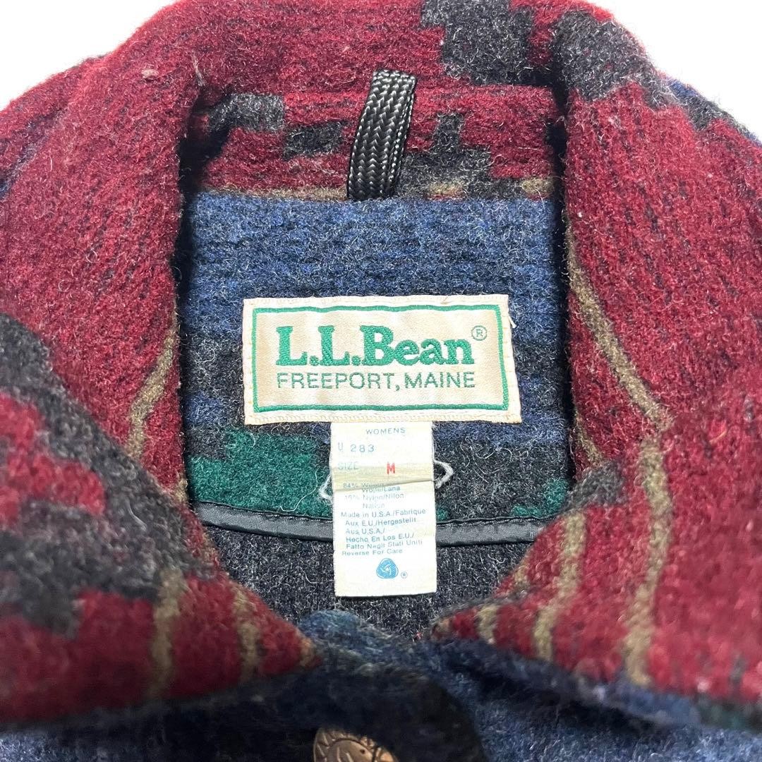 L.L.Bean Native Pattern Coat Concho Button 80s M … - image 4