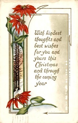 Christmas, greetings, loved ones, note, forgotten, regards, Lincoln, Postcard