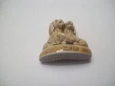 Red Rose Tea  Tan Puppies England Wade Whimsies