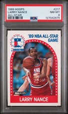 1989 HOOPS ALL-STAR #217 LARRY NANCE PSA 8