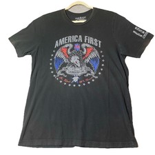 Genuine Patriot AMERICA FIRST men’s T-shirt SZ XL Made In USA