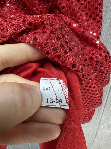 Vintage Zum Zum Dress Size 13-14 Red Sparkling Dress NEW Deadstock USA Made - Picture 7 of 15