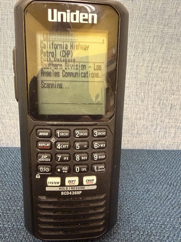 Uniden BCD436HP Home Patrol Series Digital Handheld Scanner - Tested & Working