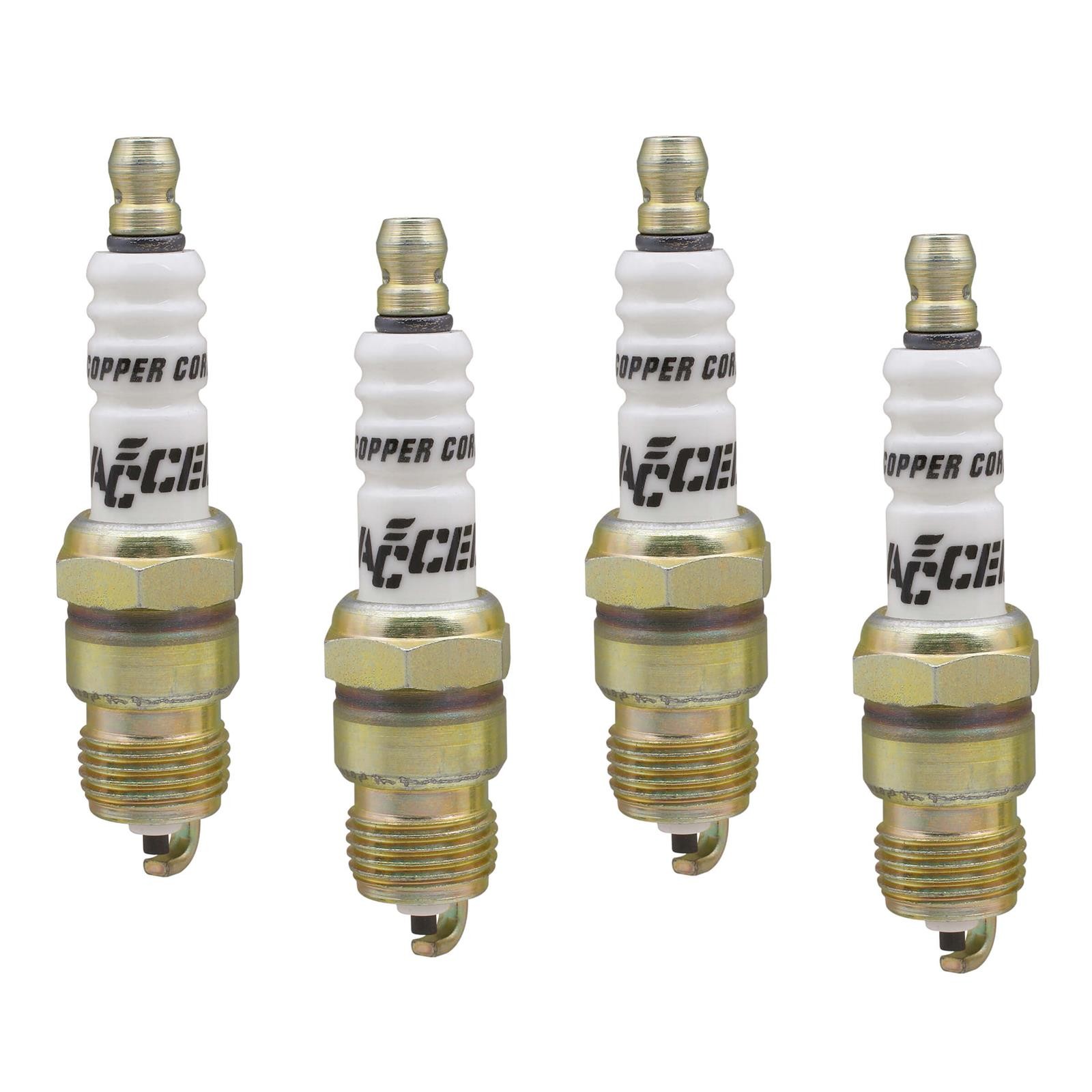 Accel 0576S-4 Shorty Spark Plug, 5/8 Hex, .460 Reach Tapered 4/Pk
