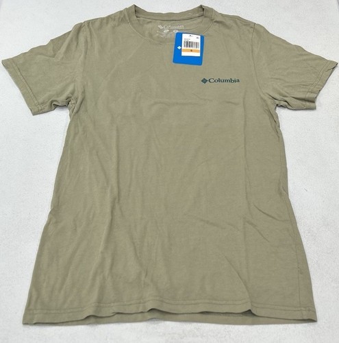 Columbia Men's Short Sleeve Logo Graphic T-Shirt, Safari Green, Size S - Picture 3 of 3