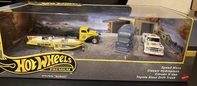 Hot Wheels Premium Collector Set Hydroplan Toyota Stout Speed Waze Citroen H