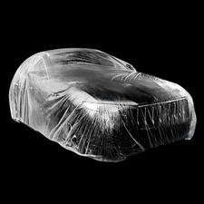 Clear Disposable Car Cover Temporary Universal Rain Dust Garage New