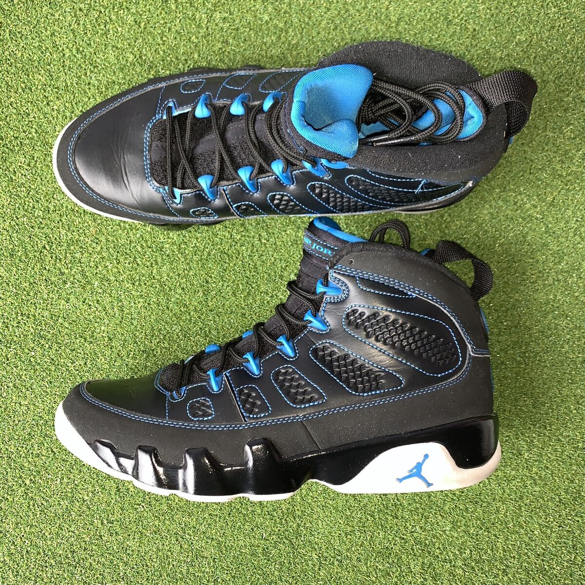 Nike Air Jordan 9 IX Retro Mens Black/Blue White Bottom Nike Air Jordan 9 IX Retro Mens Black/Blue White Bottom