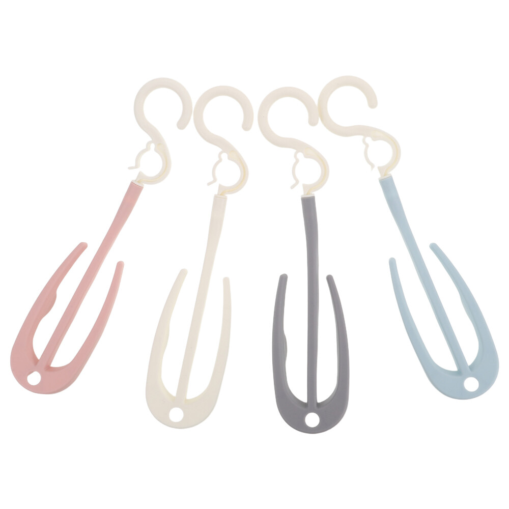 4-Piece Metal Shoe Hanging Drying Rack for Living Room Storage