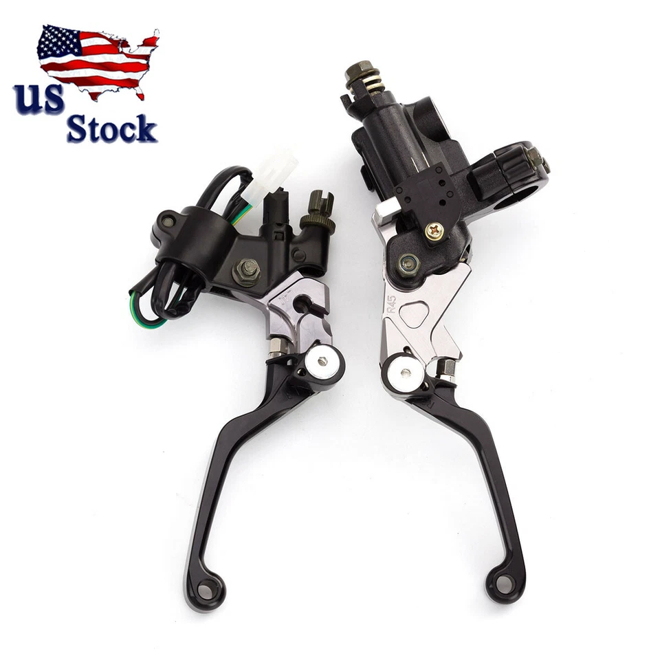 Palancas de depósito de cilindro maestro de freno negras para Honda CRF250X CRF450X 2005-2015 Foto 4 de 4