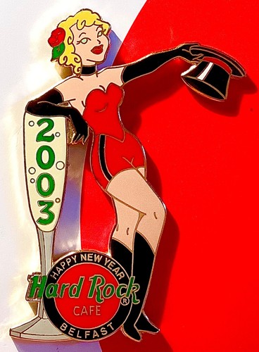 2003 HARD ROCK CAFE BELFAST HAPPY NEW YEAR SEXY BLOND PARTY GIRL LE PIN