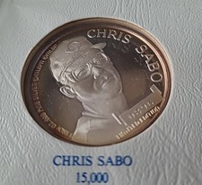 Chris Sabo  .999 One Troy Ounce Silver Coin Limited Edition Reds