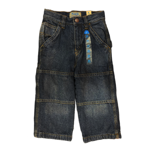 New The Children’s Place Toddler Boy Denim Jeans Size 24 Months - Picture 2 of 3