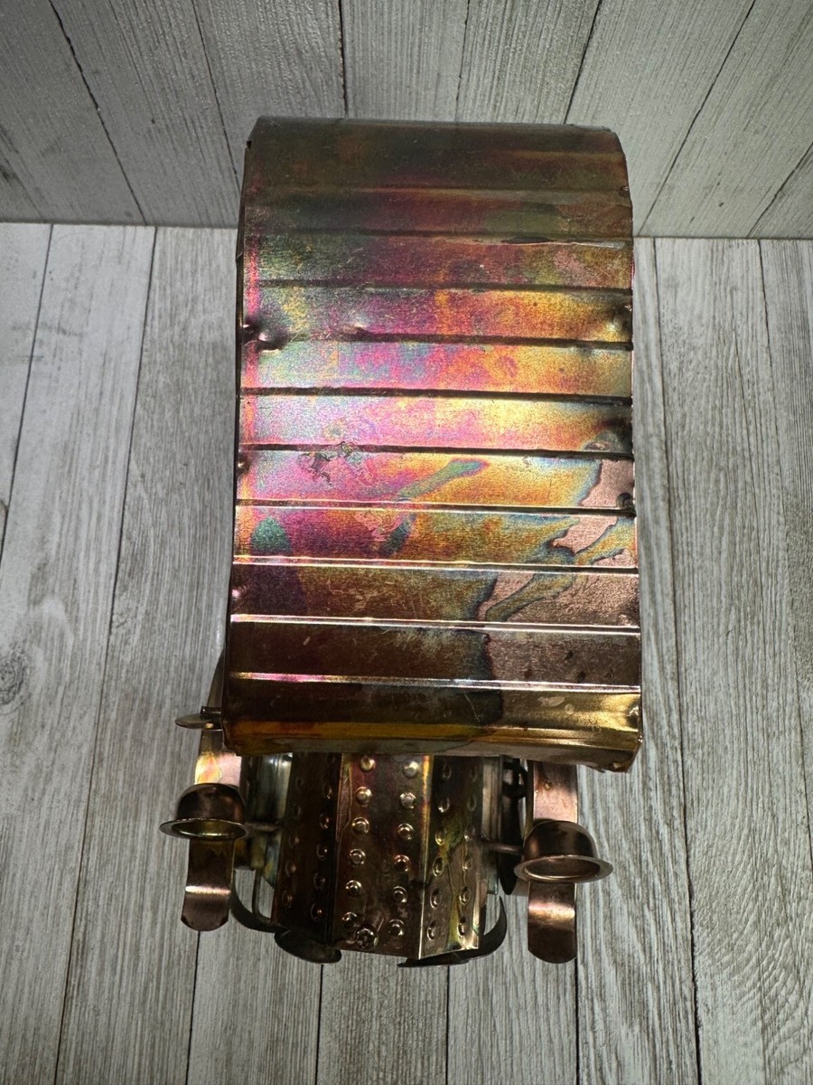 Vtg Tin Copper Music Box Vtg Tin Copper Music Box