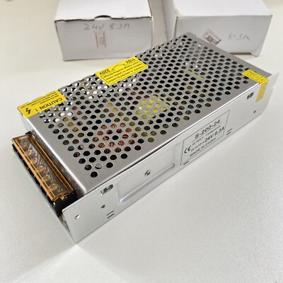 2 X SCHALTNETZTEIL S-200-24 AC INPUT 110-260V 24V 8,3A RESTPOSTEN