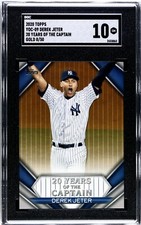 2020 Topps DEREK JETER 20 Years Of The Captain Gold 8/50 SGC 10 