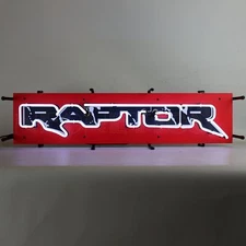 Ford Raptor Junior Neon Sign With Backing by Neonetics   5SMLRP