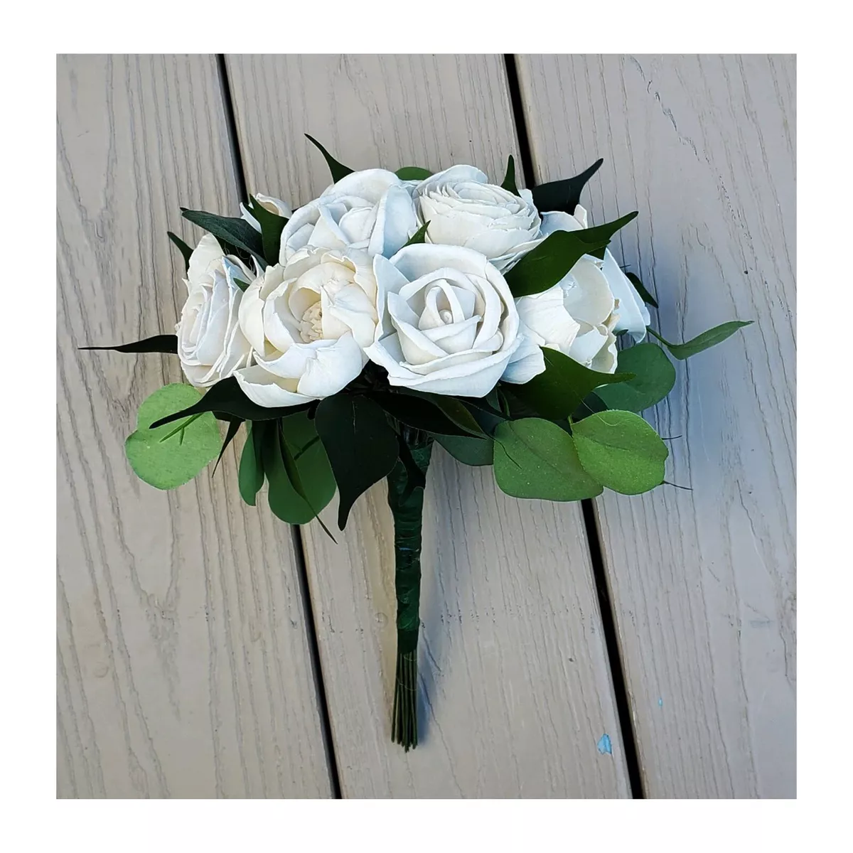 White rose bridesmaid bouquet 2025