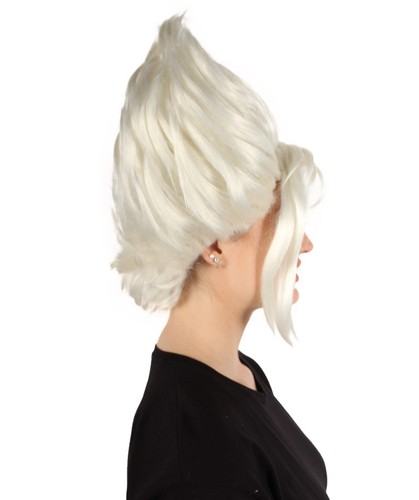 Products Adult Women's Animated Movie Frost-talent Fairy White Updo Wig, HW-7140 - Picture 6 of 9