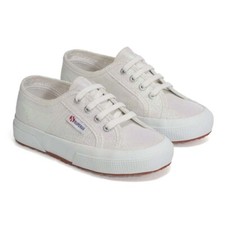 Zapatillas Superga JCOT Para Niño - Color Azul Claro Marfil, Talla 28 EU - Corte Clásico Con Cordones