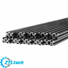 Black 2040 T-slot 20mm 40mm Zyltech  Aluminum Extrusion 1m X10 10 Pcs 10m