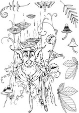 Woodbeard Hobgoblin #3 A5 Clear Stamp Set -  Pink Ink Designs