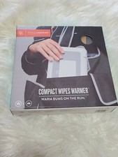 Prince Lionheart Compact Travel Anti-microbial Wipes Warmer w/2 Adapters Gray