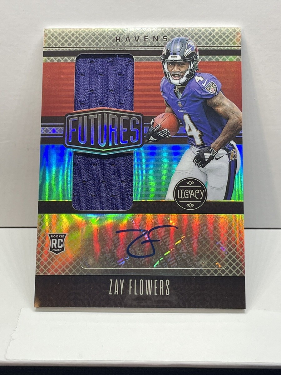 2023 Panini Legacy Ravens RPA Zay Flowers /249 Dual Patch