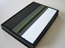 Klettpatch Rubberpatch ca. 6 x 4cm thin green line camo Deutschland Bundeswehr