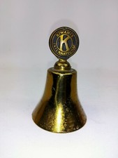 Vintage Kiwanis International Club Brass Bell 3"