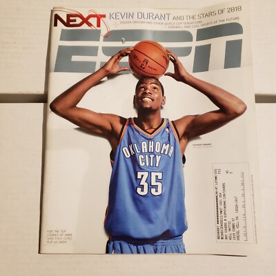 KEVIN DURANT ESPN Magazine DEC 2009 Oklahoma City Thunder NBA