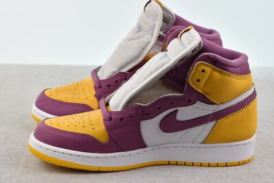 Jordan 1 Retro High OG (GS) 575441-706 Brotherhood Yellow/Bordeaux