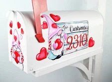 Mailbox Magnet (Partial Cover) Valentine's Day Gnomes for Mail Box Customized