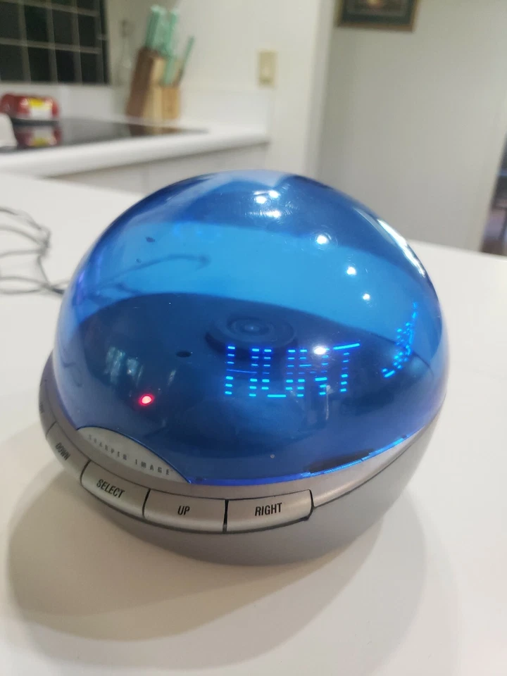 Sharper Image InfoGlobe Scrolling Caller ID BLUE WI701 MINT # 1407 uu - Image 4 of 4