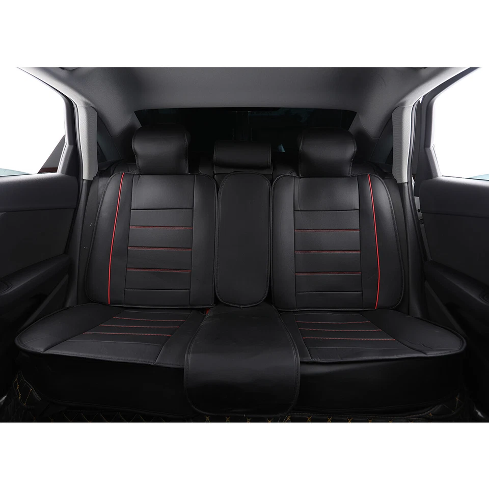 Juego completo de funda de asiento de coche para Chrysler 300 2 asientos 5 asientos cuero cojín trasero delantero Foto 2 de 4