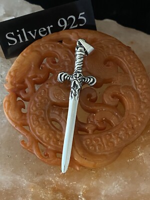 Silber Schwert Anhänger und Silberkette