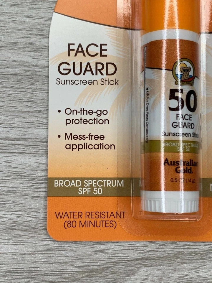 Protector facial Australian Gold FPS 50 resistente al agua aplicación sin desorden .5 oz Foto 4 de 4