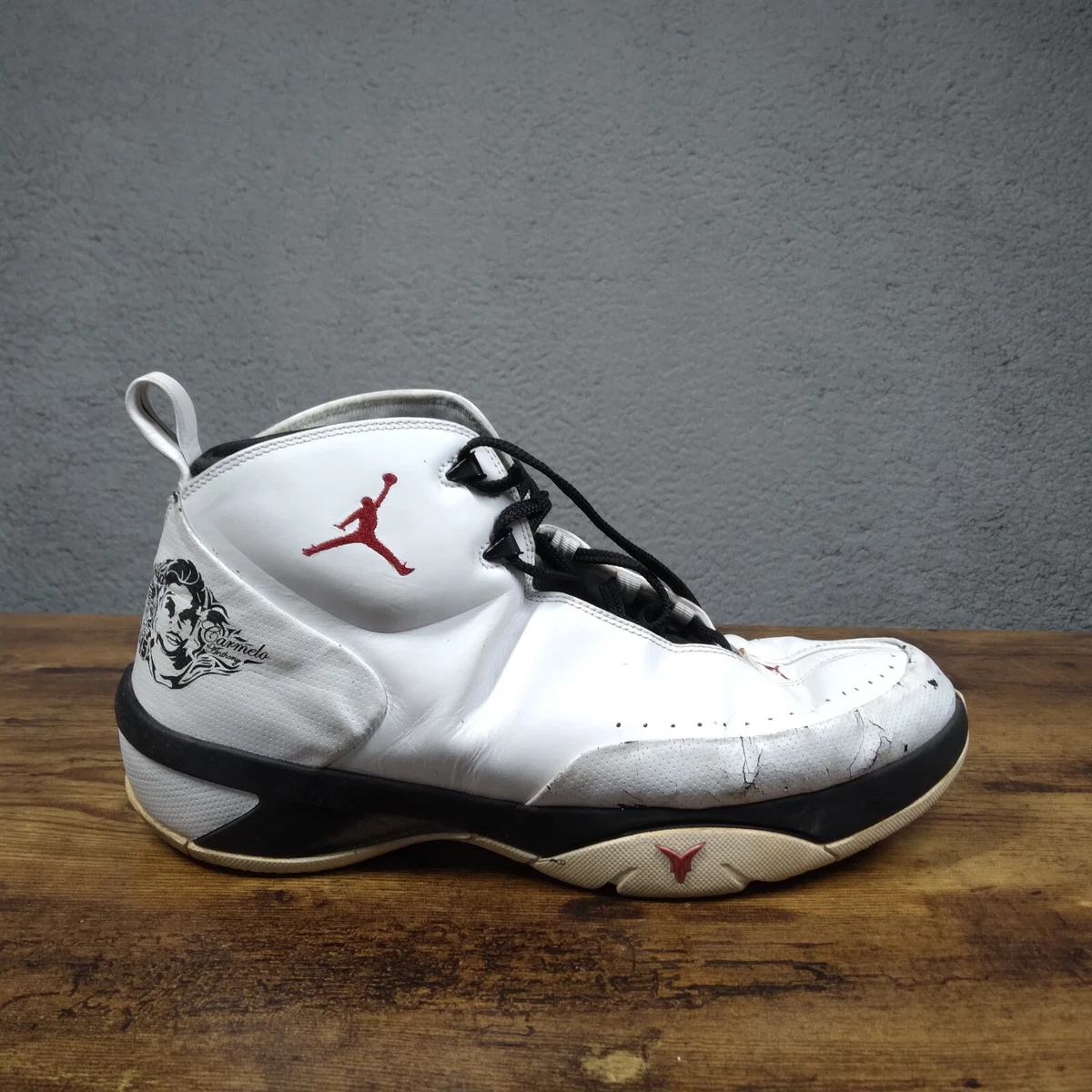 Jordan Melo M3 White Varsity Red for Sale | Authenticity