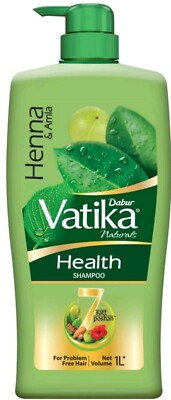 1 X 1 LTR.DABUR VATIKA NATÜRLICHES HENNA UND AMLA SAT 7 POSHAN SIEBEN KRÄUTER SHAMPOO