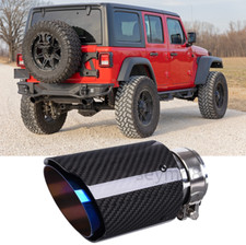 2.5 Inlet 3.5 Outlet Carbon Fiber Muffler Exhaust Tip Trim For Jeep Wrangler 2.5 Inlet 3.5 Outlet Carbon Fiber Muffler Exhaust Tip Trim For Jeep Wrangler