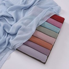 Glitter Crinkle Long Scarf Women Head Cover Wrap Shawls Islamic Headscarf Stoles
