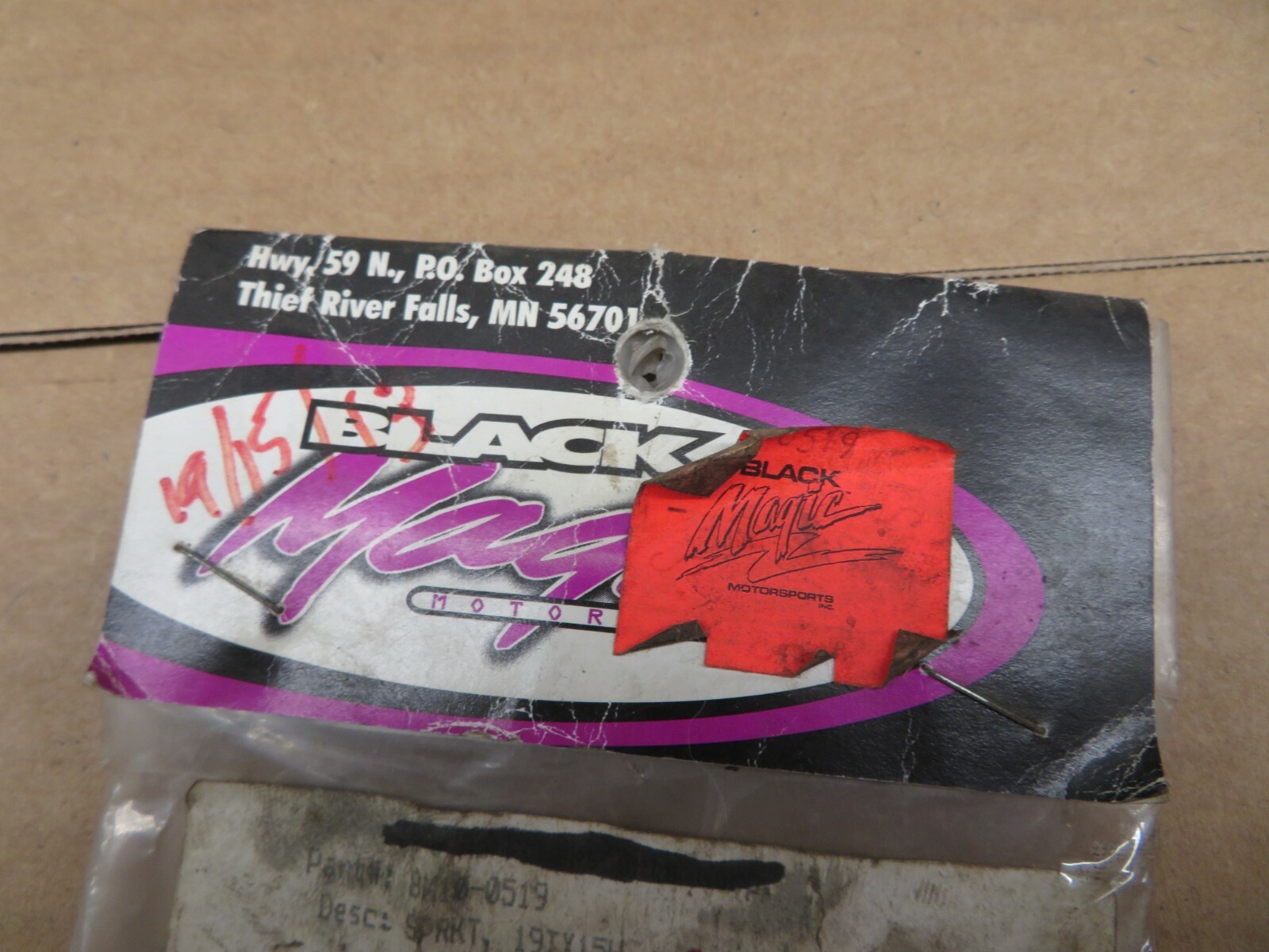 NOS BLACK MAGIC ARCTIC CAT SNOWMOBILE DRIVE CHAIN GEAR 19 TOOTH 15 WIDE