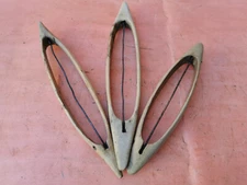 OLD WOODEN PRIMITIVE HAND MADE WOODEN PARTS OF WEAVING LOOM THREAD POOL