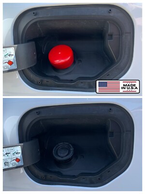 Red capless gas cap dust & dirt cover for 2022-2025 Ford Maverick EZ fuel Cover