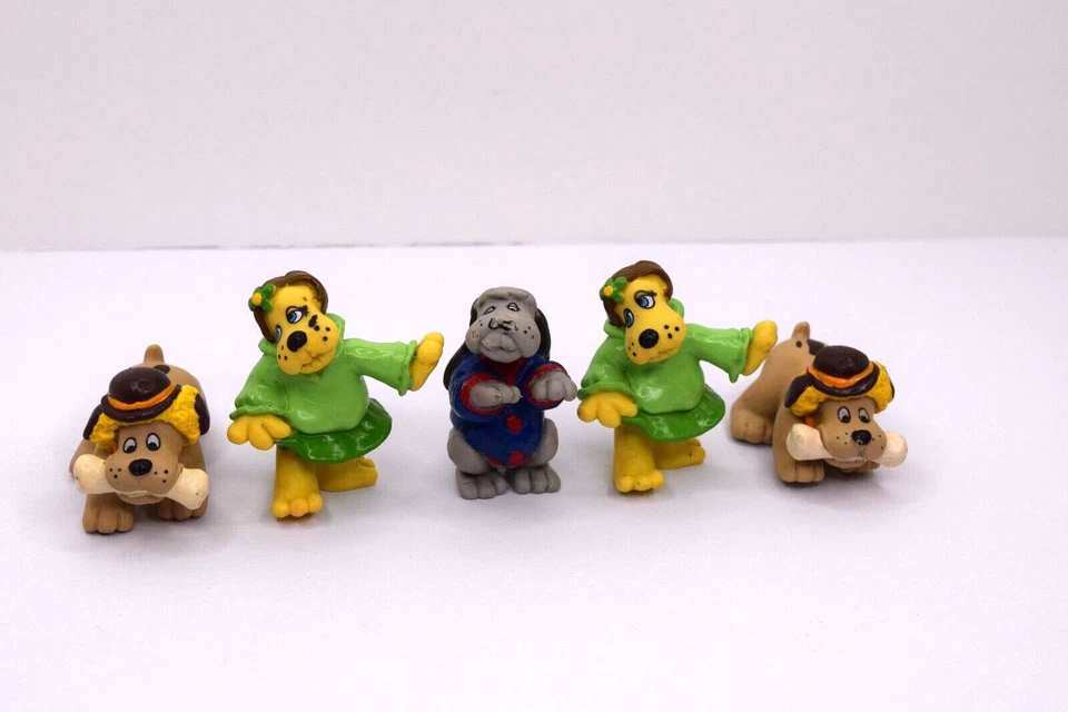 Lote de 5 figuras vintage de PVC de cachorros Tonka Pound Foto 2 de 4