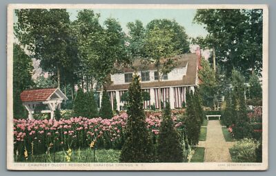 Chauncey Olcott Residence Saratoga Springs NY Postcard