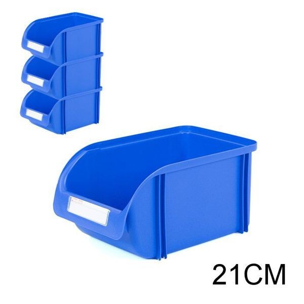 CONTENITORE PORTAOGGETTI FERRAMENTA 21CM COL, AZZURRO