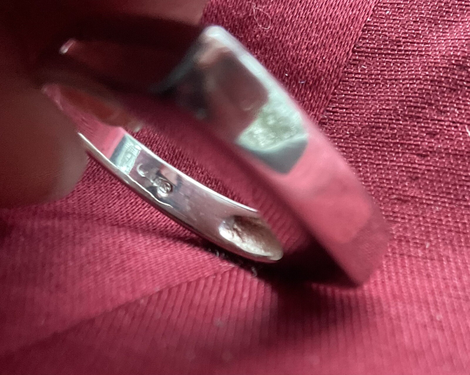 Sterling Silver Solid Flat Top  Band  Ring 925 Sz… - image 5