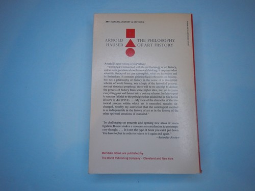 PHILOSOPHY OF ART HISTORY by Hauser 1967 - Picture 2 of 7